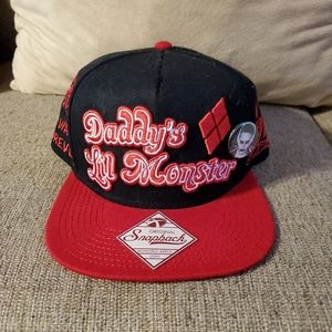 Daddy's Lil Monster Snapback Black Baseball Hat Ca